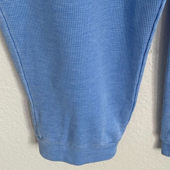 Sincerely Jules 2 piece French Terry Blue Overalls and Tee Sz: Lg Color: Lt Blue - Picture 7 of 11